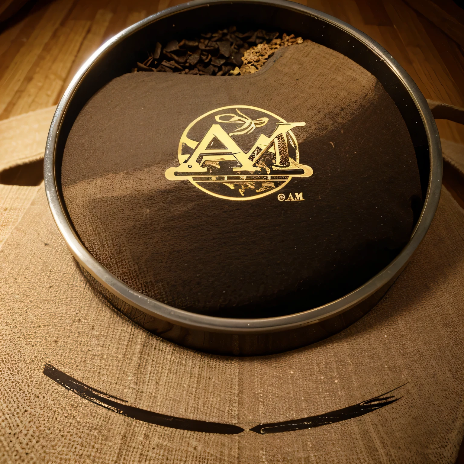Make a logo and add A.A.M TOBACCO IN THE MIDDLE