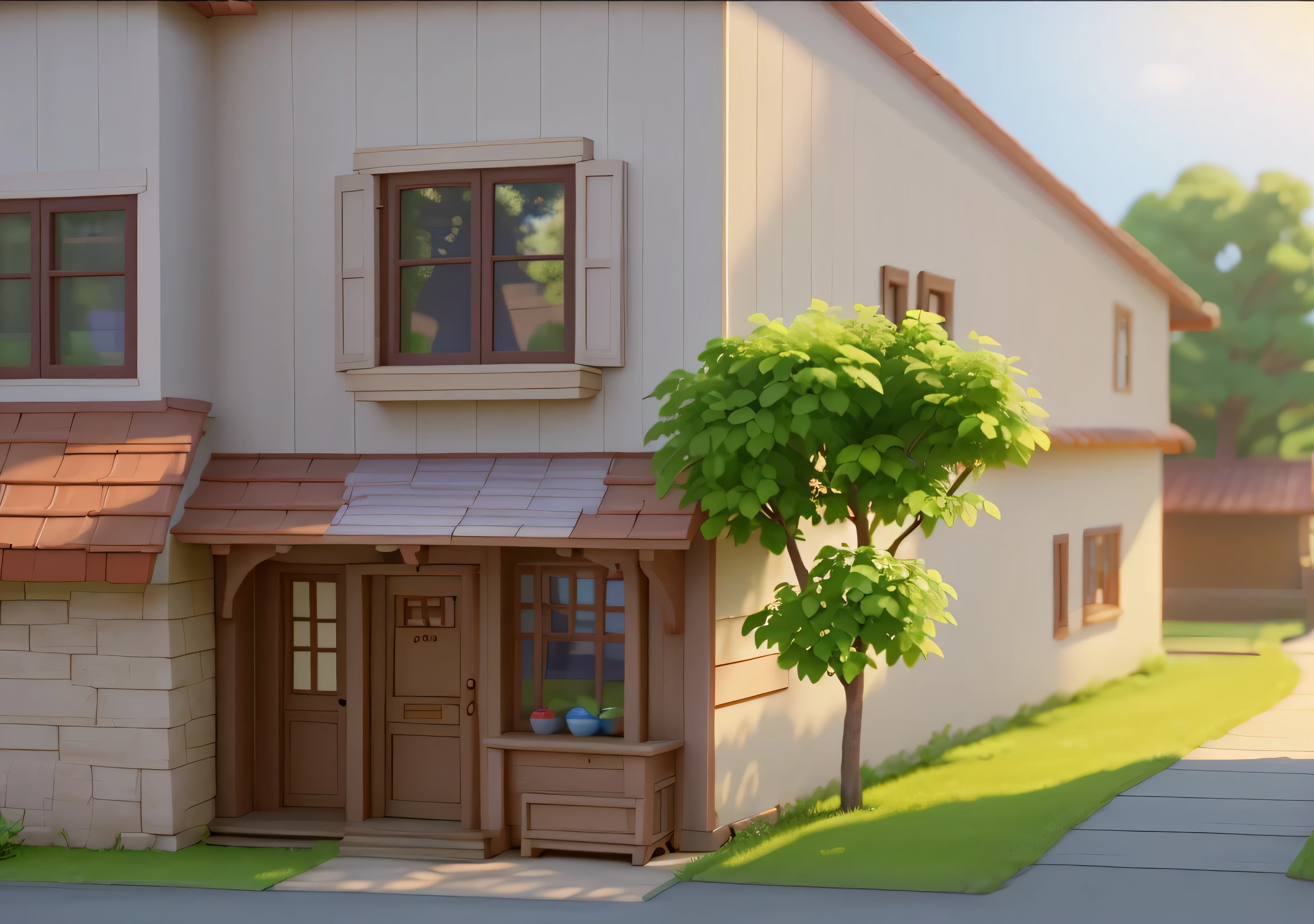 masterpiece,high quality,old house,Pixar anime style,Pixar,disney style