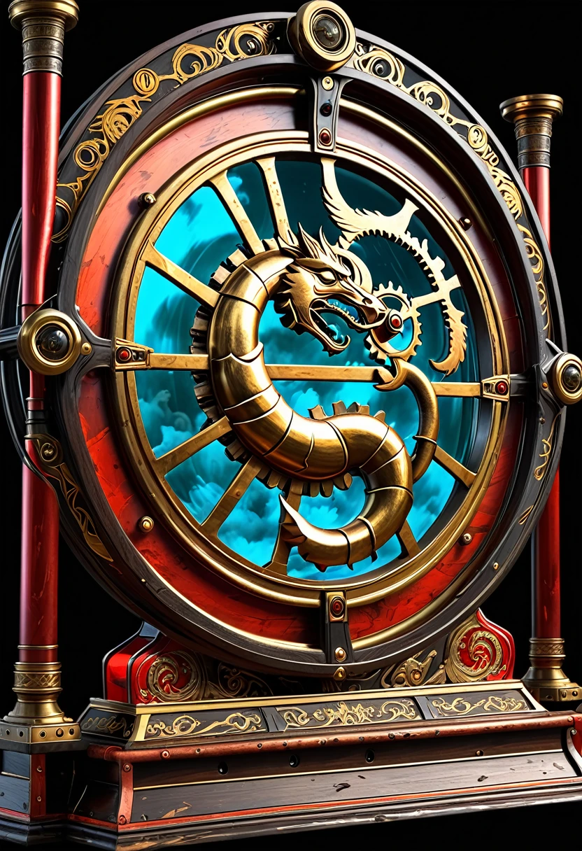 (best quality,4k,highres,masterpiece:1.2),ultra-detailed,realistic:1.37,Mortal Kombat arcade game,steampunk machine,1800s England,holographic gameplay,cloud of steam,vintage,engravings,brass details,ornate design,gears and cogs,mechanical contraption,smoke and steam effects,retro technology,copper pipes,polished wood panels,glass display,satin curtain,vivid colors,fast-paced action,dynamic poses,energetic movements,detailed characters,powerful martial arts,bloody battles,arena battle,electrifying atmosphere,exhilarating gameplay,mysterious background,magical lighting,foggy atmosphere,dramatic shadows,glowing energy orbs