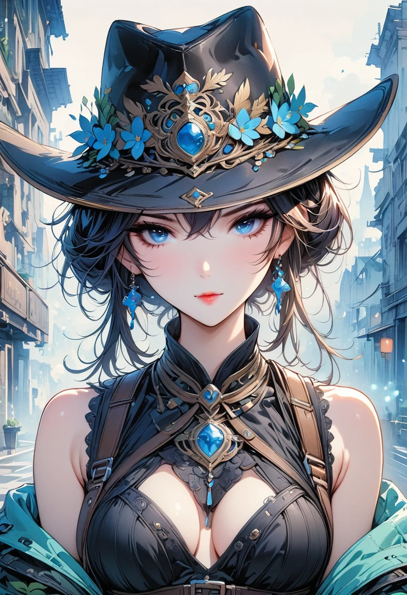 (masterpiece,best quality,Super detailed:1.6),illustration,, (alone,1 girl,Beautiful and delicate eyes:1.2),, City,street,