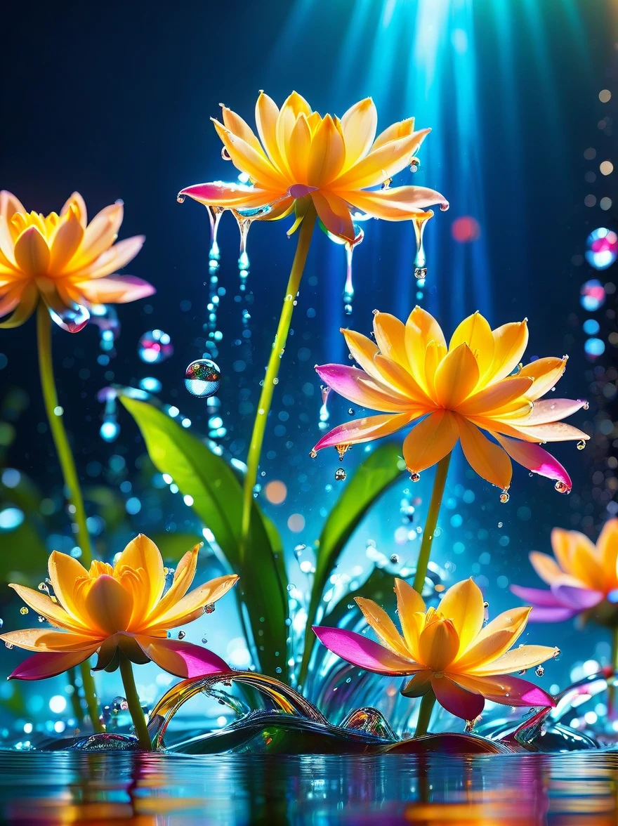 lighting art,Best quality, Masterpiece
Macro photography,glowing ice crystals Leaves and Flowers, glowing snow, patterns,rich details,selective focus,depth of field,blur, Bokeh,32K,
,National Geographic Magazine Style,High definition, ultra-high resolution, macro photography,rim lighting, fluffy light