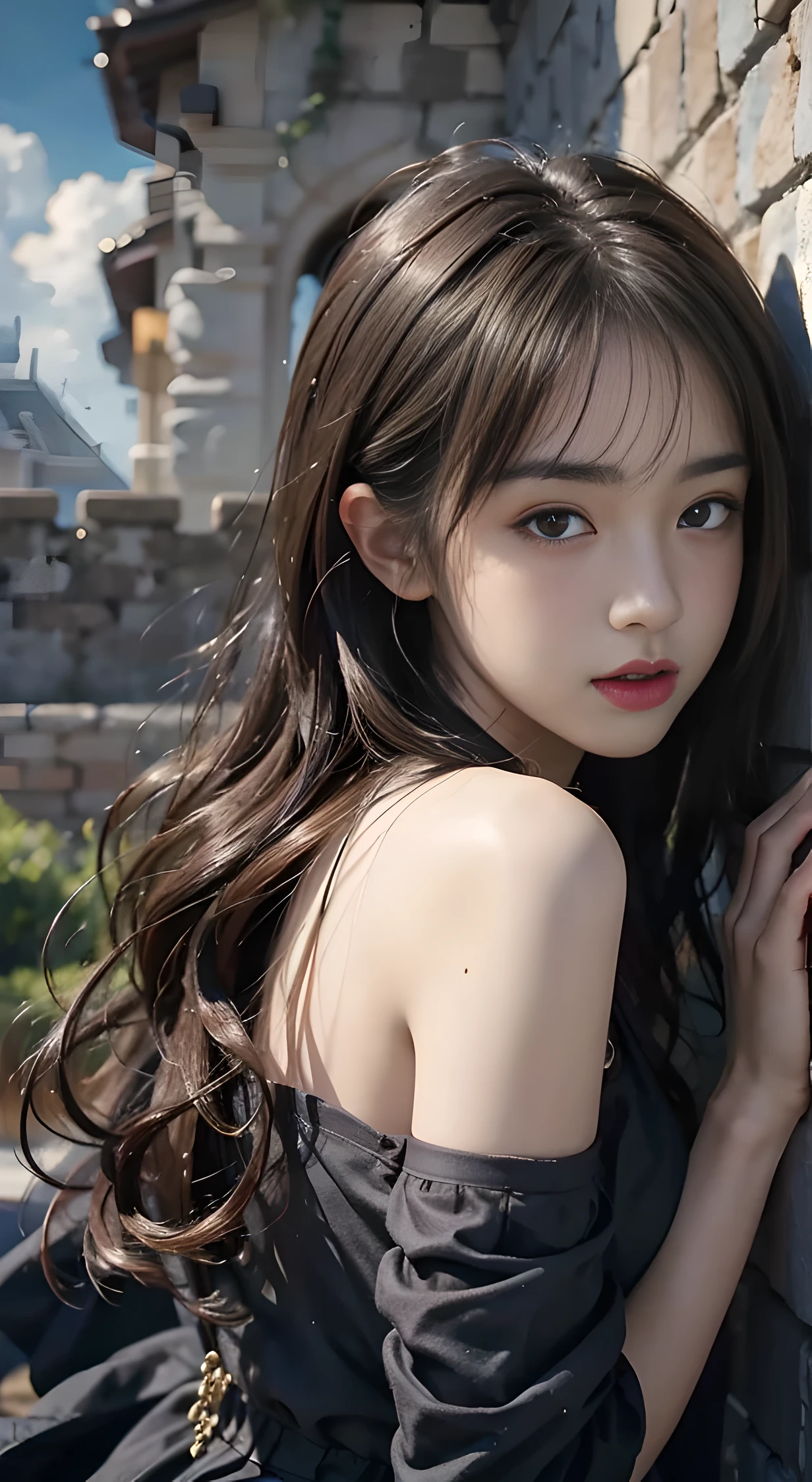 top-quality、​masterpiece、超A high resolution、(Realistic:1.4)、Raw photo、1 20-year-old girl、lighting like a movie