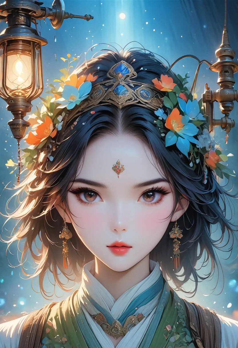(8K, high dynamic range, high resolution), ((((photography, original photo, Surrealism, masterpiece, best quality, ultra high resolution)))), (Needle lamp, backlight, backlight, film light), sharp focus:1. 4, (Ultra-detailed, meticulous), face close up, close up,, 1 girl, egg shaped face,cat eye, small, plump lips, Straight and cute nose, Cheekbones slightly red, Thick eyebrows and long, beautiful eyelashes.