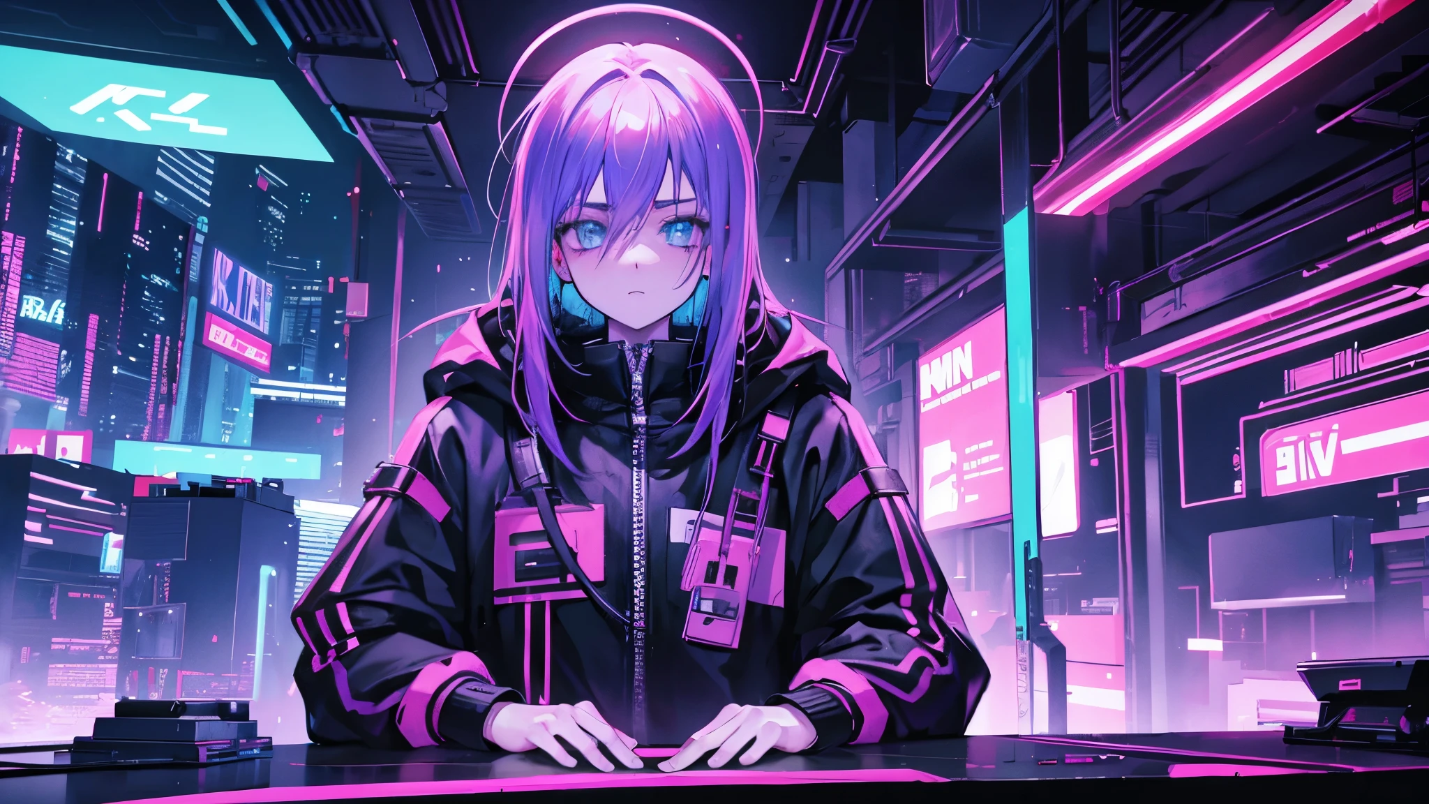 Cyberpunk , 4k , billie eilish , neon , retrowave