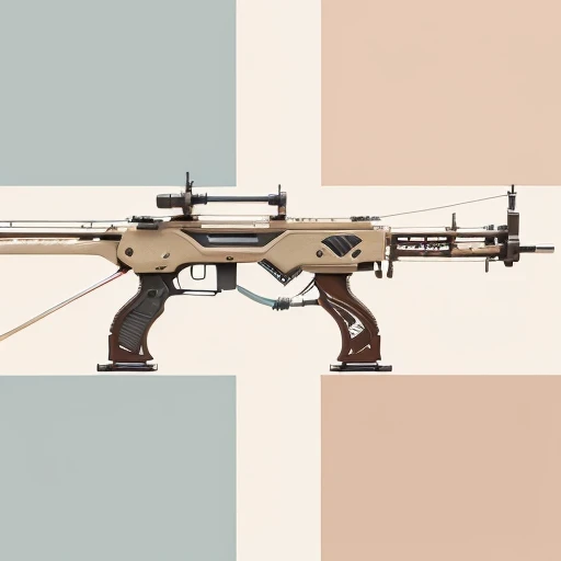 Arizona crossbow machine flat line illustration light color