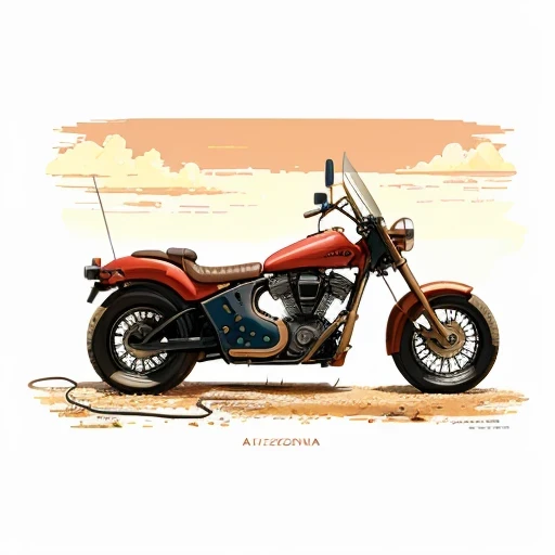 Arizona crossbow machine flat line illustration light color