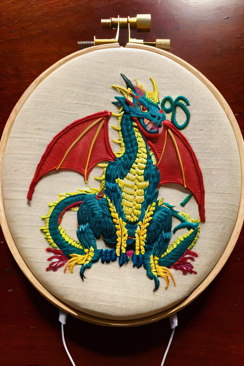 Dragon embroidery