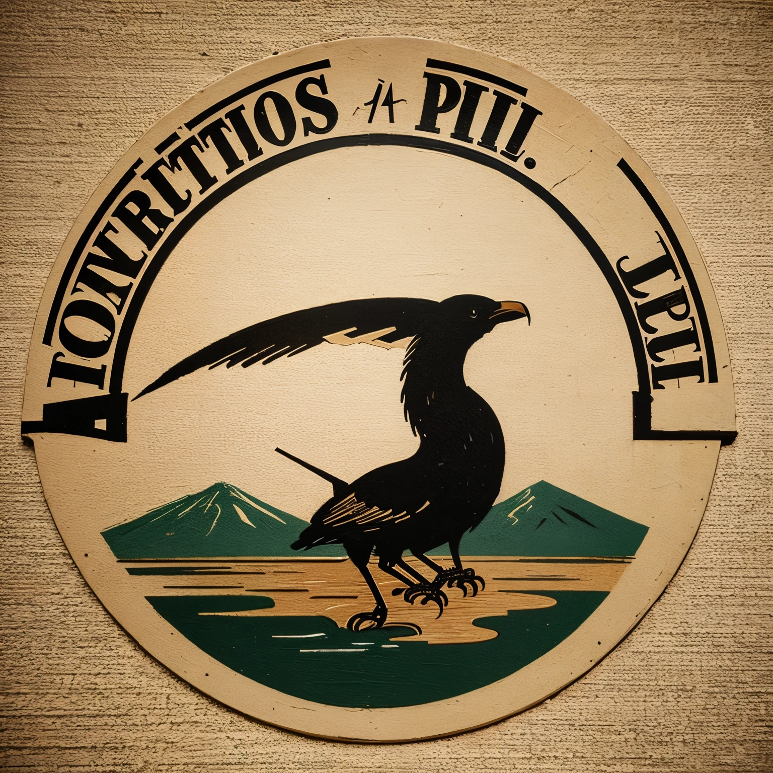 Vintage logo of a painting company called “Medeiros Pinturas”