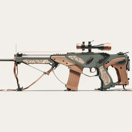 Arizona crossbow machine flat line illustration light color