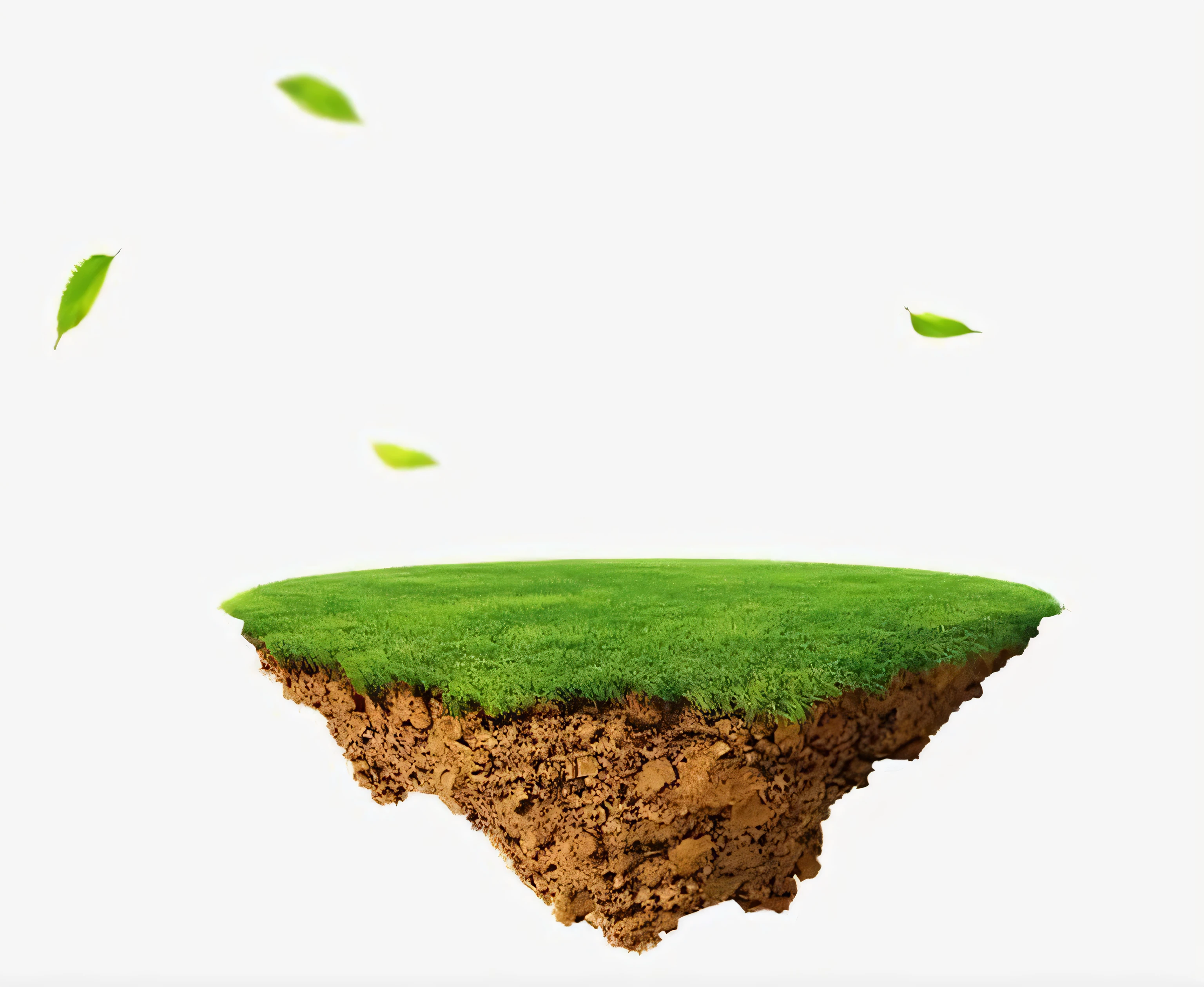 a close up of a piece of grass with a flying leaf, dirt and grawel in air, floating and flying island, high definition background, terraformation, background image, soil landscape, an island floating in the air, sustainable materials, ground angle hd 8 k, natural background, without green grass, green gas spreading across land, large environment, exploitable image