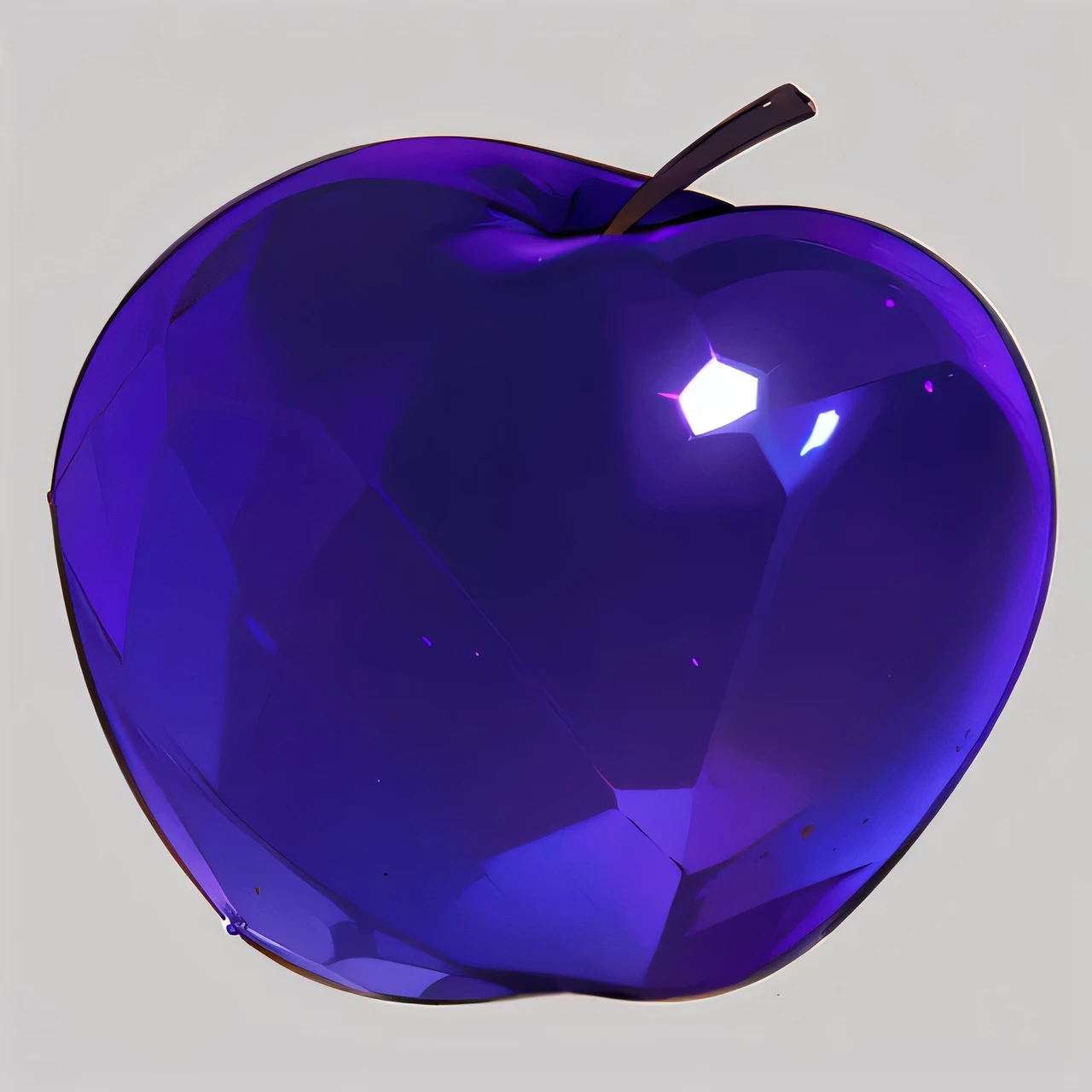 Blue-purple,crystal apple,Smooth,shining