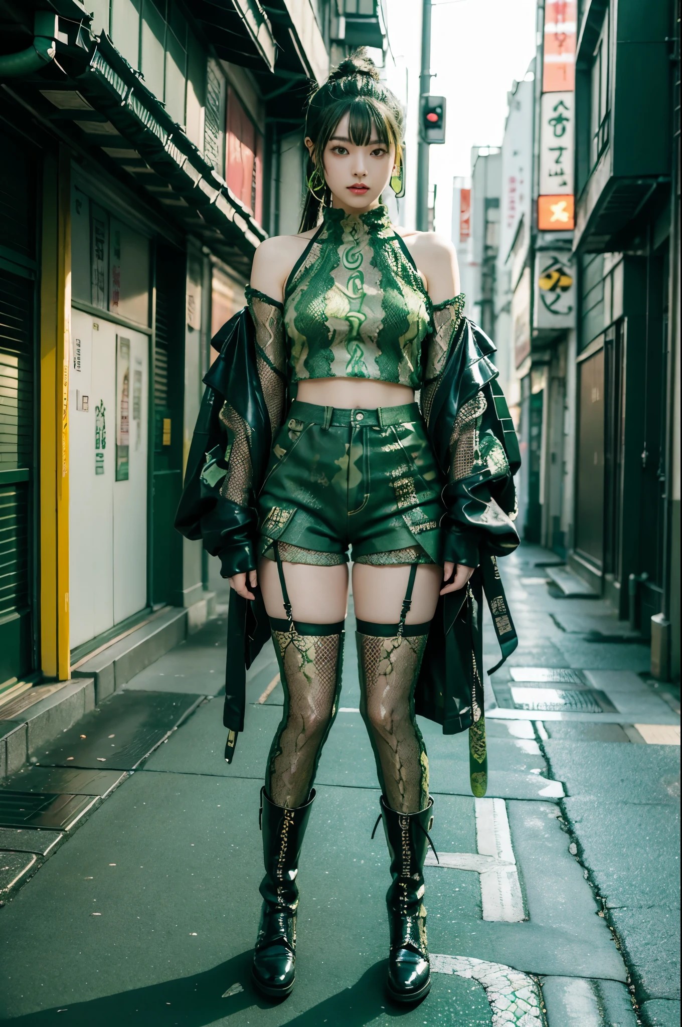 masterpiece, ((realistic pictures:1.5)), ((Detailed drawing with 8K image quality)), araffe woman in a red furry sweater and black damage タイツ on a city street, distressed tights; on the road, sticking out one&#39;s shoulders, Slender body with long limbs, Street fashion, Street fashion clothing, interesting outfit, thigh height, street style, Street fashion outfit, torn pantyhose, layers of clothing, grunge fashion, Gossick, grunge style, New York Style Man, At New York Fashion Week, highly ornate,sexy girl, sexy smile, 
