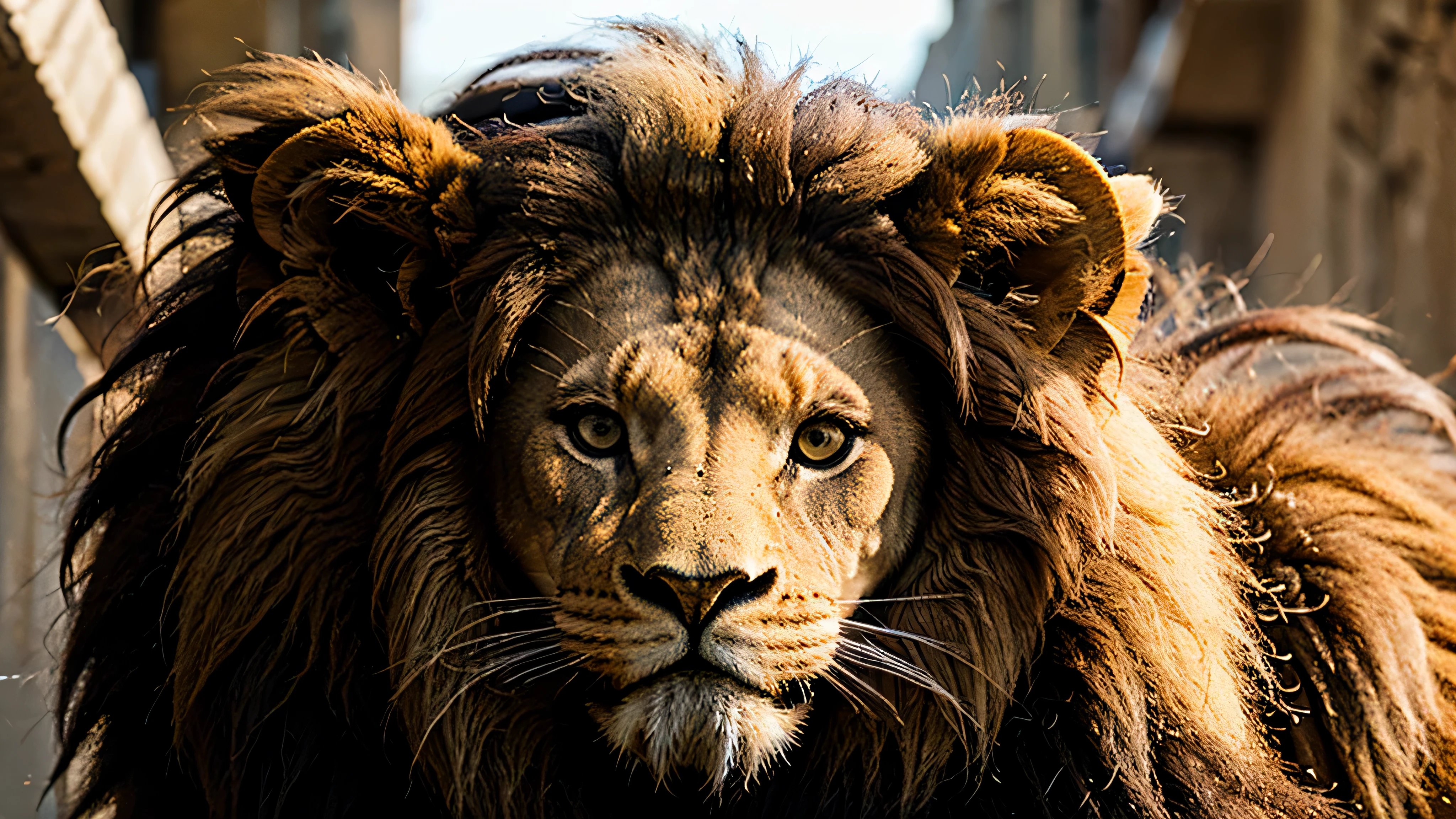 The best lion face with name SAR