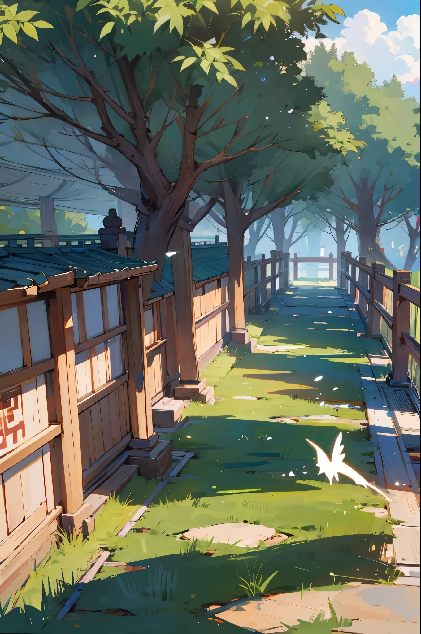 Ching Ming Festival,grassland,Baiyun,illustration style