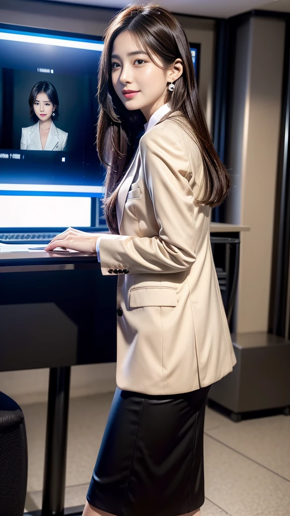(32K,high detail,high details,High resolution,high density,alone,:1.6),(realistic person々,live action,be familiar with目,High resolutionの目,fine eyes,eyes similar to them'alive,beautiful濃い青色の目,Fishing eyes,lip details,clear white skin,detailed realistic face:1.3),(Japanese ID card,korean idol,japanese model,korean model:1.2),(with a flushed face,natural makeup,necklace,earrings:1.4)(Knee-length skirt with deep cut,white lace blouse,red high heel pumps,business casual fashion:1.6),(well-shaped chest:1.5),(A young but very beautiful and elegant Japanese person々16 years old ,cute eyes,smile a little,backwards,looked back,looking at camera,fashion leader,business girl,,soft skin,Unforgettable eyes,her eyes are too beautiful,Business Fashion Skirt Skirt:1.6),(Please show me your whole body,Showing off full-body fashion:1.6)、 wearing a suit jacket、button open jacket、open suit、Wearing a suit is strict、upper class elite secretaries、wear luxury high heels、wear a suit、Wearing a suit、business woman、business wear、woman wearing suit、suit、Shooting from the front、huge file size、first person perspective、center image、work in office、Wearing pan会社hose、office、night、Best Quali Company、Super be familiar with、small be familiar with、High resolution、perfect dynamic composition、beautiful fine eyes、natural color lip、necklace、random sexy pose、The body is facing the front、20 year old girl、night time、Perfect S会社le、beautiful顔、1 girl、very be familiar with、masterpiece、top-quali company、Ultra high decomposition energy A、8KHigh resolution、Photogenic clari会社、fine eyes、Gradient depiction、perfect anatomyの体のプロポーション、Nikon Z9 80mm lens、graceful legs、long slim legs、thighs and skirt、long legs、very beautiful slim legs、Very beautiful long slim legs、The Super be familiar with細、High resolutionであり、RAWphotograph、genuineにglowing skin、fine fabric texture、texture、perfect body、cute face、natural neck length、slim legs、thin legs、beautiful collarbone、High resolution、perfect anatomyの体のプロポーション、golden ratio、perfect hands、1 girl、16k、glowing skin、cute korean girl、K-POPアイドル、be familiar with 顔 of asian girl、eyes and lips、professional makeup、asian 顔、sharp focus、captivating gaze、and a charming look、pay attention to be familiar with、Detailed genuine skin texture、model body 形、beautiful、pantyhose、genuine、completely subjective、front、golden ratio、perfect hands、As photograph shows、genuine、woman、beauty、perfect anatomy、correct、anatomically correct、Symmetrical and balanced body、human hand、strangely perfect、almost perfect、night、night、highest quality、Super be familiar with、be familiar with、High resolution、8k wallpaper、beautifulwoman1 person、sharp focus、beautiful be familiar with eyes、thin hair、be familiar with現実的な skin texture、from the front、cute korean girl、K-POPアイドル、be familiar with 顔 of asian girl、Japanese、beautiful顔、professional makeup、asian 顔、beautiful aesthetic 顔、captivating gaze、and a charming look、pay attention to be familiar with、16KHigh resolution、High resolutionであり、beautifulbe familiar with 顔、genuineにglowing skin、photograph、8k eh、HDR、night、first person perspective、center image、beautiful fine eyes、Gradient depiction、1 beautiful woman、allows the woman to be the focus of the image、completely subjective、perfect anatomy、correct、Symmetrical and balanced body、strangely perfect、almost perfect、masterpiece、超High resolution、(accurate anatomy:1.5)、((from the front:1.3))、1 girl、Japanesewoman、alone、(classy and cute girl:1.3)、1 girl、(1 girl)、16k、glowing skin、eyes and lips、sharp focus、student photography、(delicate be familiar with:1.4)、(Photoreal:1.4)、octane rendering、Complex 3D rendering、night