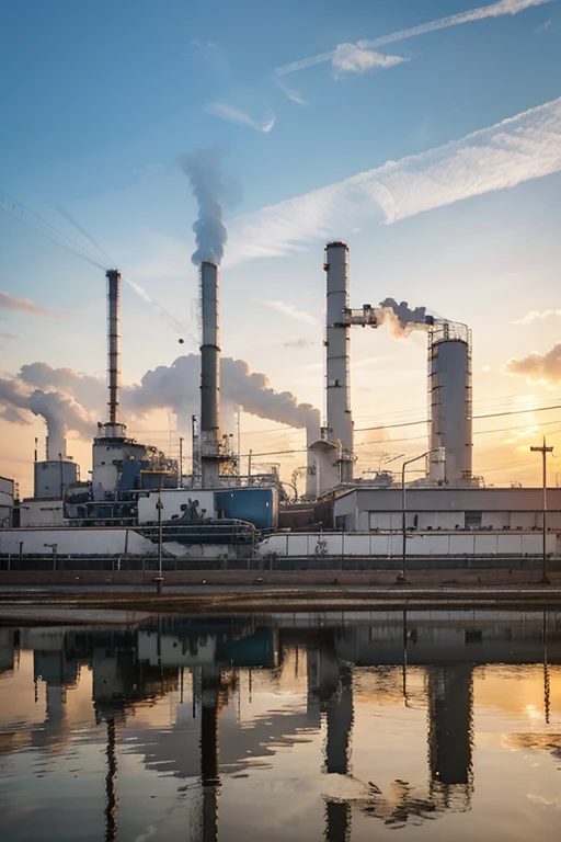 a soft drink factory, industrial backdrop, moderno, real, realista, fotografia, 8k