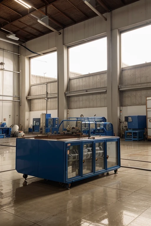 a soft drink factory, interior da fabrica, production line, moderno, real, realista, fotografia, 8k