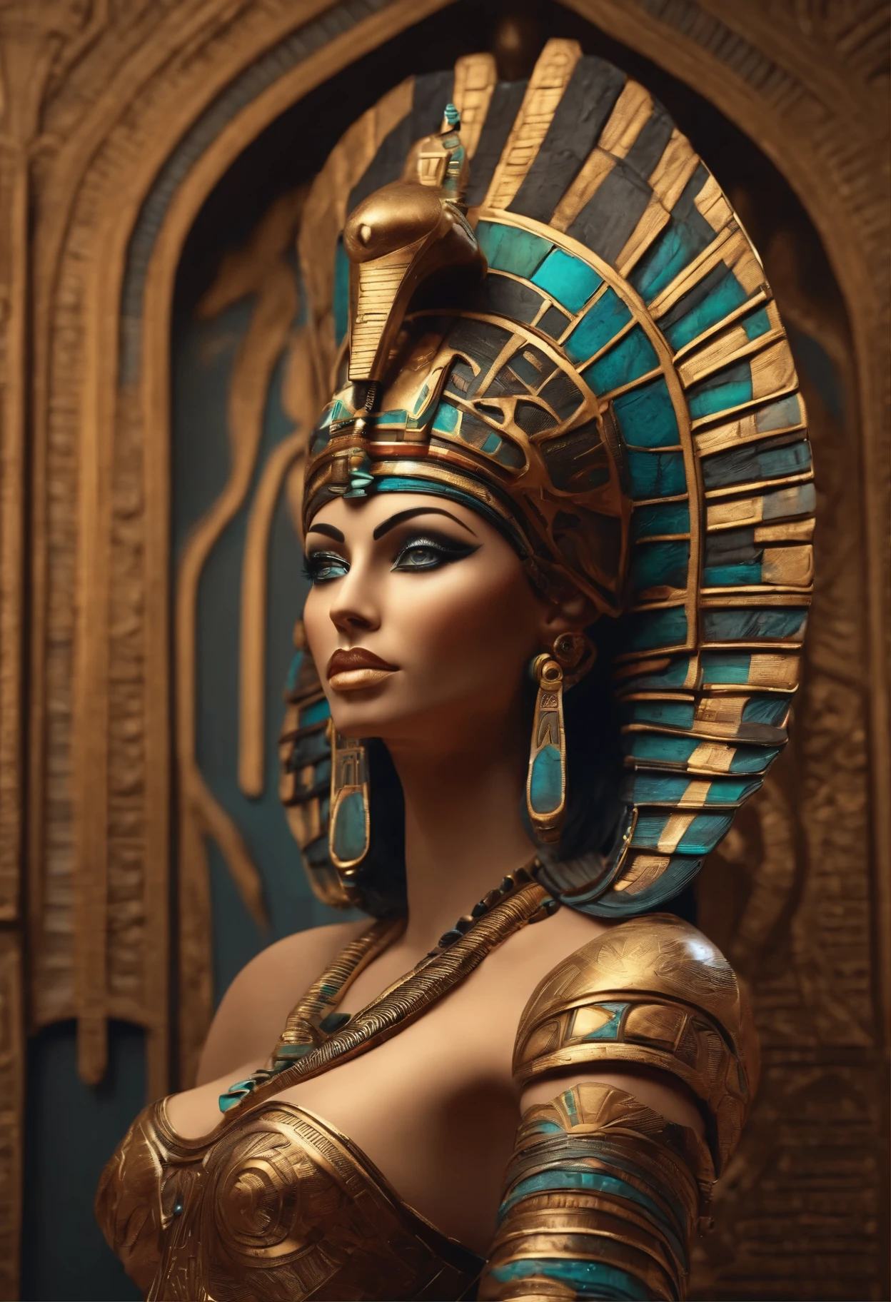 Biomechanical Egyptian Goddess