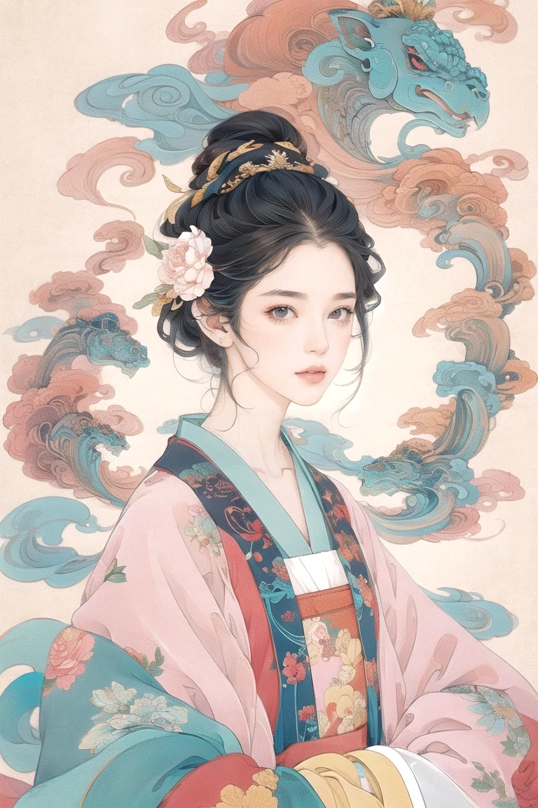 anime girl,Colorful hair and colorful clothes, Rose draws pastel vibrant, rossdraws cartoon vibrant, anime style 4k, Beautiful anime portrait, colorful art!!!, ! dream art, beautiful anime girl, Anime style digital art, Anime Art Wallpaper 4k, anime art wallpaper 4k, digital animation art, Very detailed artgerm