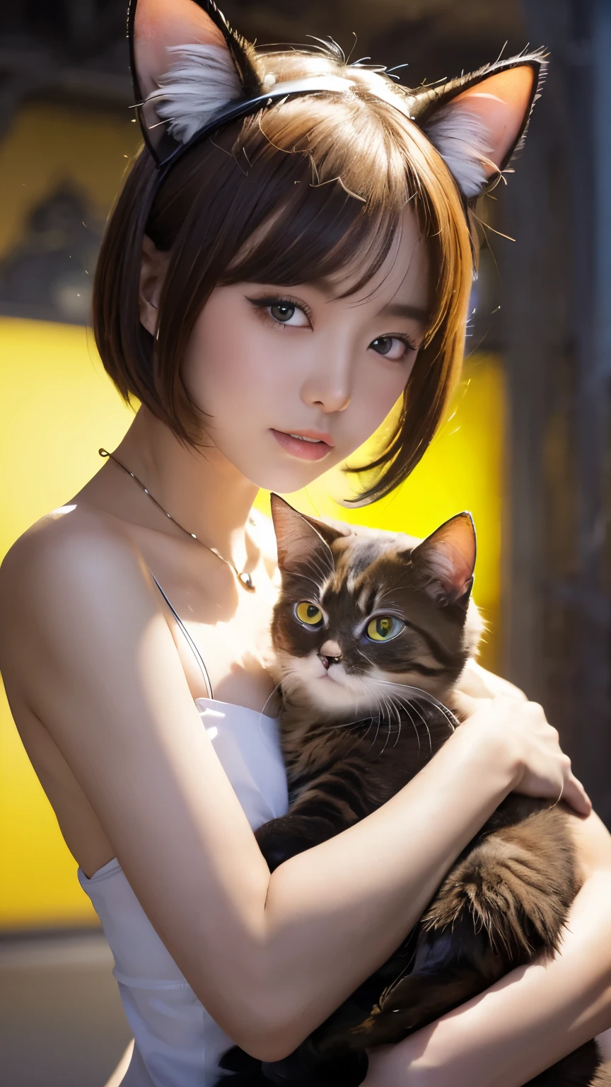 a beauty girl,short-hair,all-fours,Walk,Mileland,toppless,huge tit,gargantilha,独奏,frontage,shame