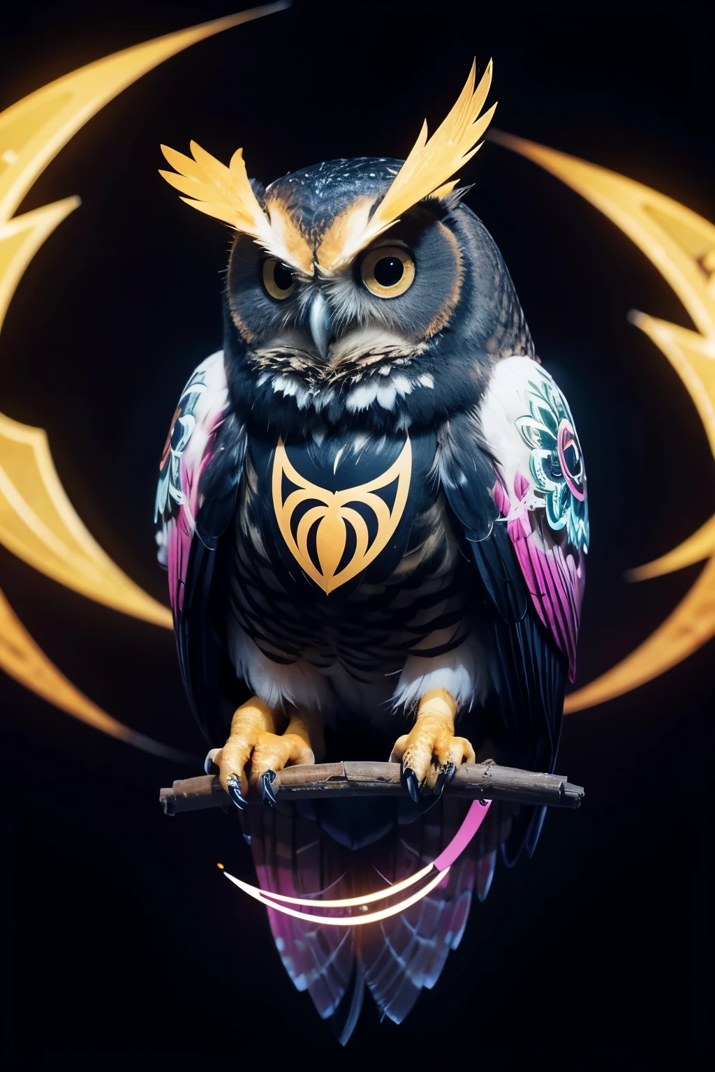vector owl, logo, 2d, vector, futuristik owl, illustration, line art, vector logo