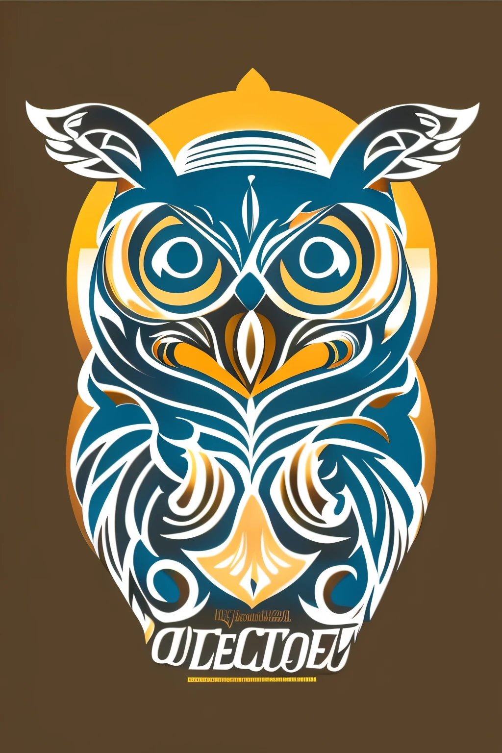 vector owl, logo, 2d, vector, futuristik owl, illustration, line art, vector logo