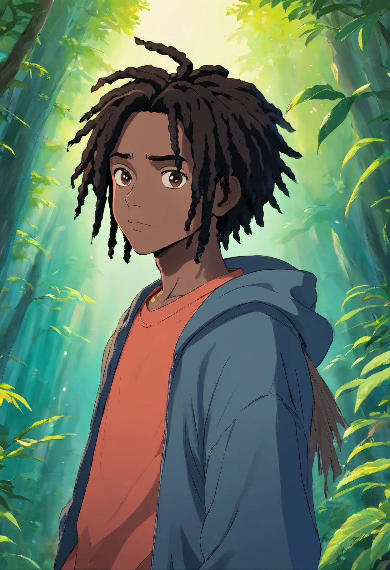 23 year old black male with short black dreads