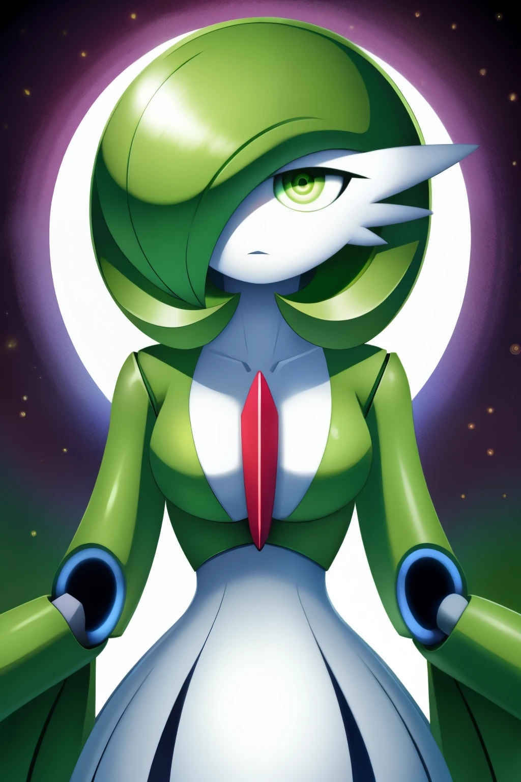 Gardevoir, empty eyes, spiral eyes, enchanted, entranced, hypnotized, robot joints