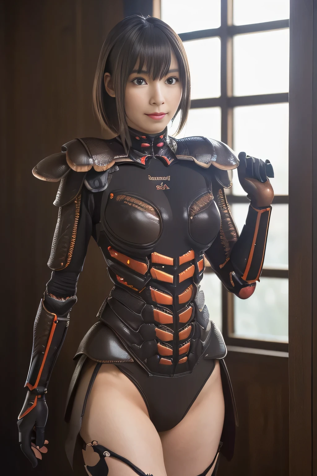 (high resolution,masterpiece,best quality,extremely detailed CG, anime, official art:1.4), realistic, photo, amazing fine details, all intricate, gloss and shiny,awesome many layers, 8k wall paper, 3d, sketch, kawaii, illustration,( solo:1.4), perfect female proportion,villainess, (fusion of dark brown cockroach and lady:1.4), (brown cockroach form lady:1.2), (brown cockroach lady:1.2), (fusion:1.2), (solo:1.4), (evil smile:1.2), muscular, abs, (cockroach brown exoskeleton bio insect suit:1.4), (cockroach brown exoskeleton bio insect armor:1.2), (brown transparency cockroach wing:1.4), (brown cockroach antennae:1.3),