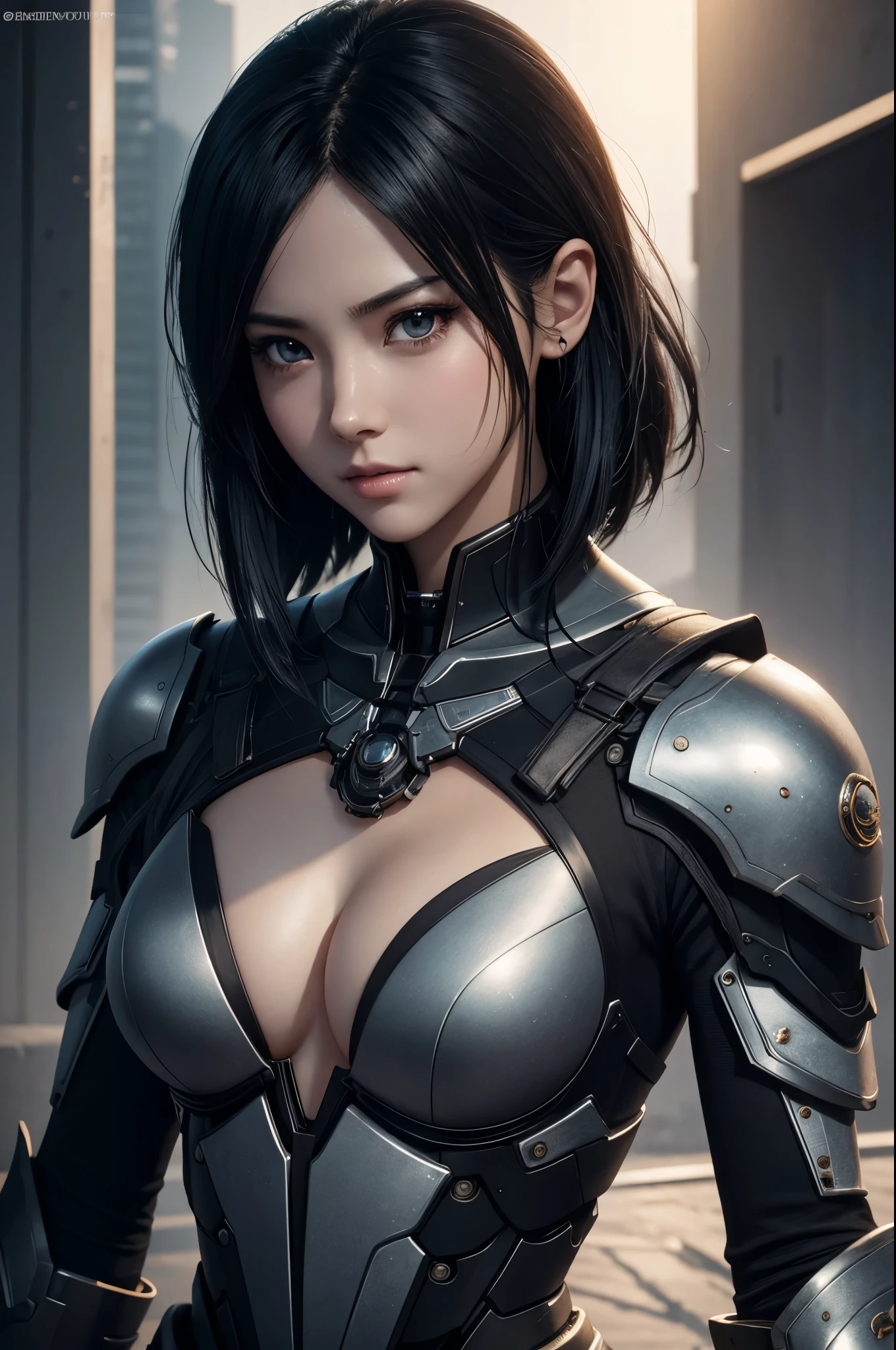 8K、Mechanical Lloyd with short black hair、skeleton mechanical roid girl、boy with exposed skeleton、detailed digital anime art、Glowing LED(effect)U3D rendering character art 8K、Photorealistic anime girl rendering、8K high quality detail art、2。5d cgi anime fantasy artwork、Beautiful girl mechanical roid、Guweiz style artwork,超A high resolution,Super realistic texture,masterpiece,Photorealistic RAW photos of the highest quality。bright colors,rich colors, Backlight, cinematic lighting, film grain, to be born, 50MM lens, Nikon D850,super realistic skin,fantasy art,character art,ultra high resolution,realistic scale skin,Perfect hand shape,view audience,beautiful expression,Close-up,
