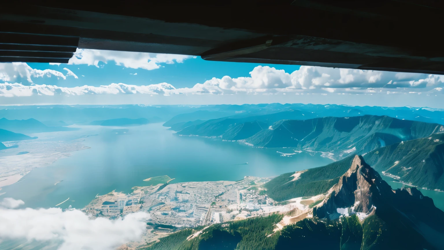 Vast mountains, sea of clouds, spectacular views