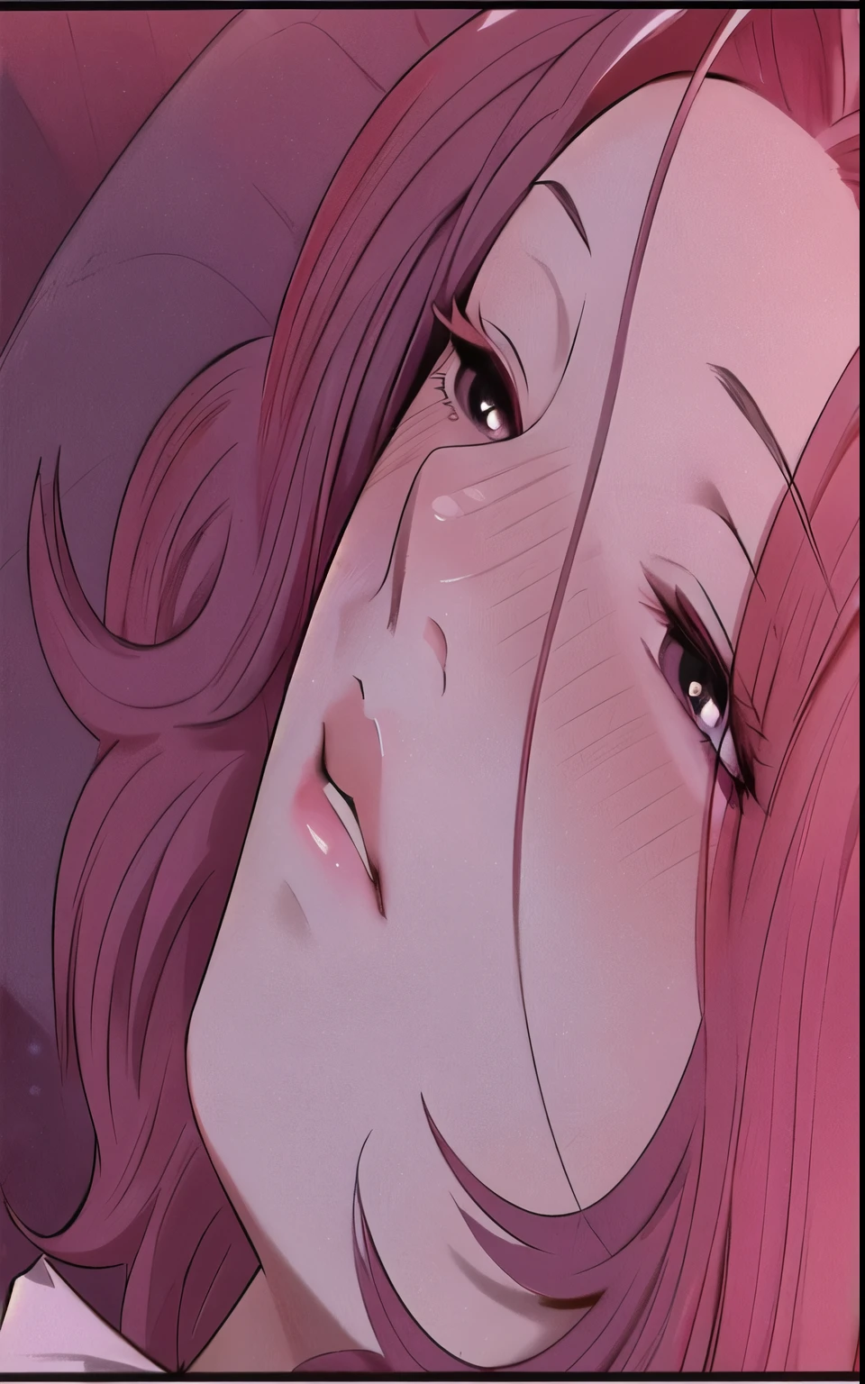 score_9_above, score_8_above, score_7_above, Meiko SHIRAKI, pink hair, Double ponytail hairstyle, misive is, sweaty, sweat drop,  is, Alone, is focus, Bermuda, close-above, disde atrás, thighs, dolphin Bermuda, inside, Best Quality, high quality, score_9_above, score_8_above, score_7_above, big is, fat is, misive is, bend, panties, sweaty panties, round is, misive is, on bedroom, bedroom, bed, evening