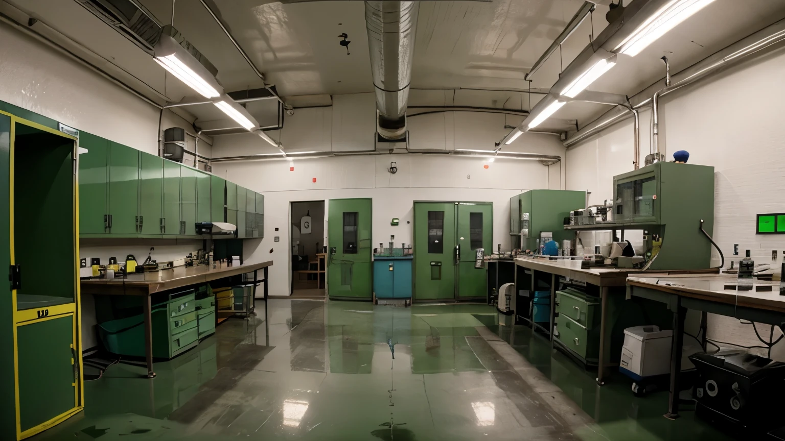 Laboratory full of toxic gas
