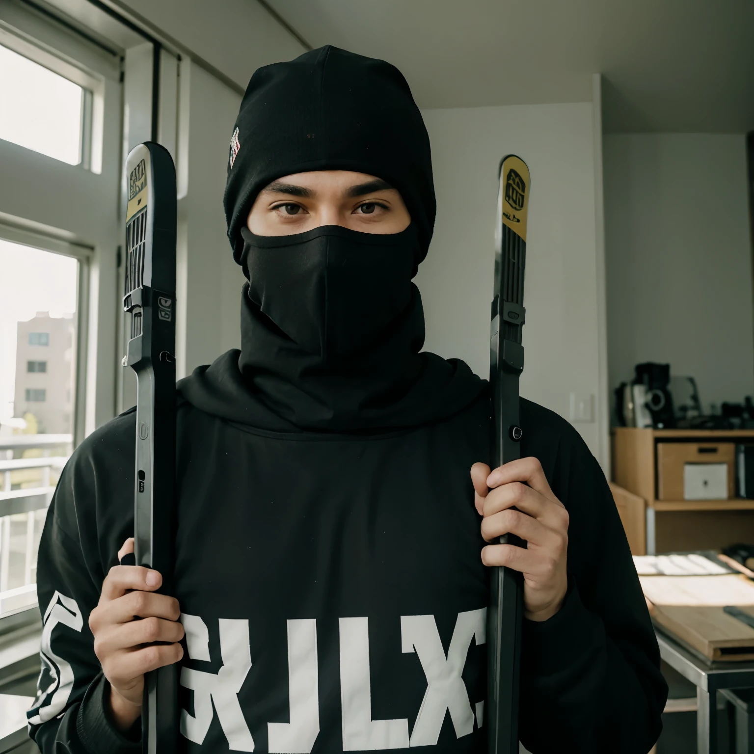 Oakland California layout 2 men with ski mask and guns