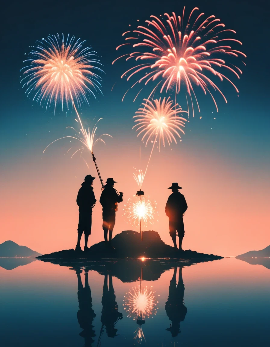 Beautiful dancer&#39;s slender shadow on the ground，double exposure，Human fireworks，fisherman，collar