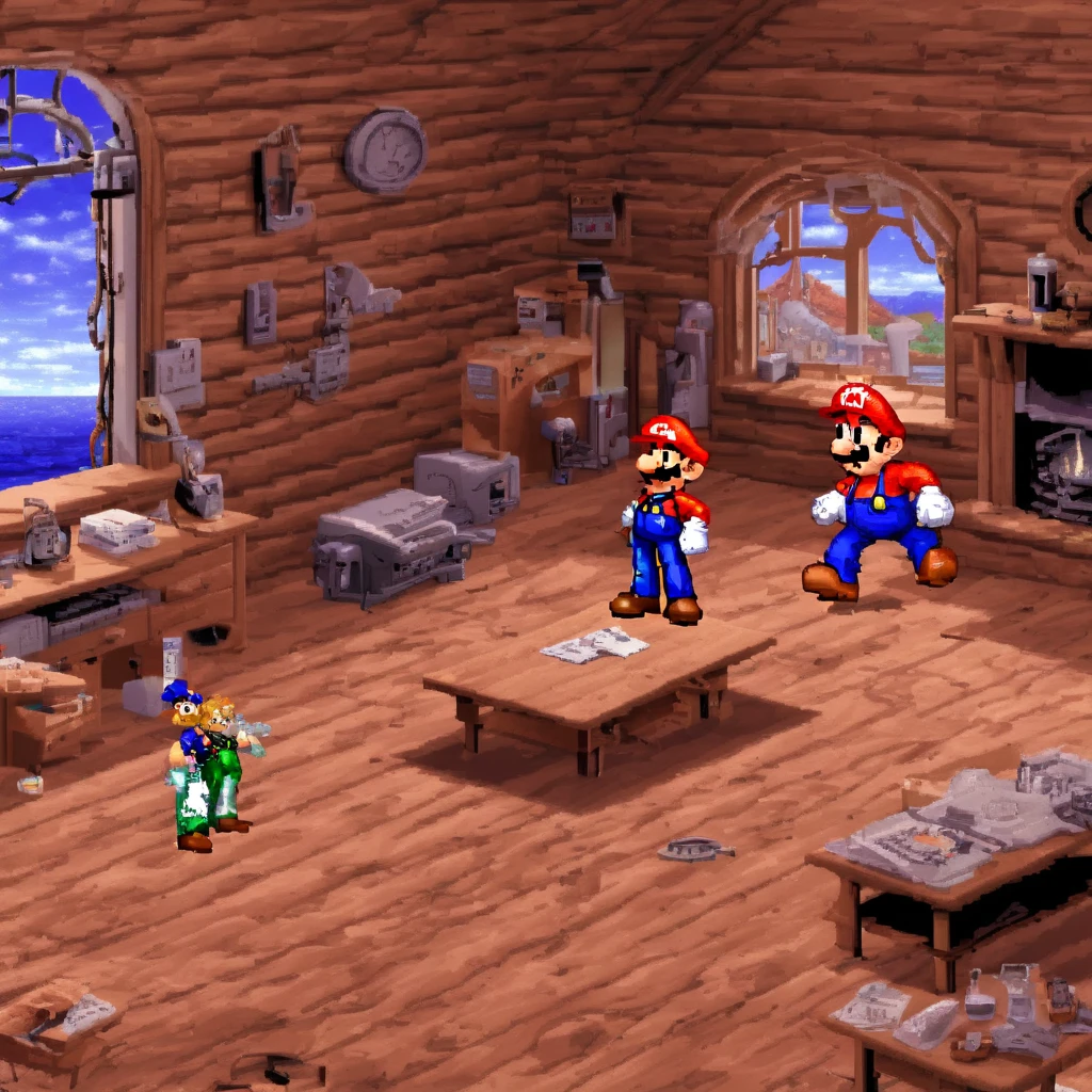 lcas artstyle, lucasarts style, (super mario,rockman,mega man,retro game:1.1),(platform game:1.1),pixel art,old school graphics,(best quality,4k,8k,highres,masterpiece:1.2),vibrant colors,classic 8-bit sound effects,action-packed,exciting gameplay,adventurous levels,detailed backgrounds,playable characters,power-ups,enemies,tricky obstacles,adrenaline rush,jumping and running,iconic characters,collecting coins,bonus stages,multiplayer mode,fast-paced,retro gaming nostalgia