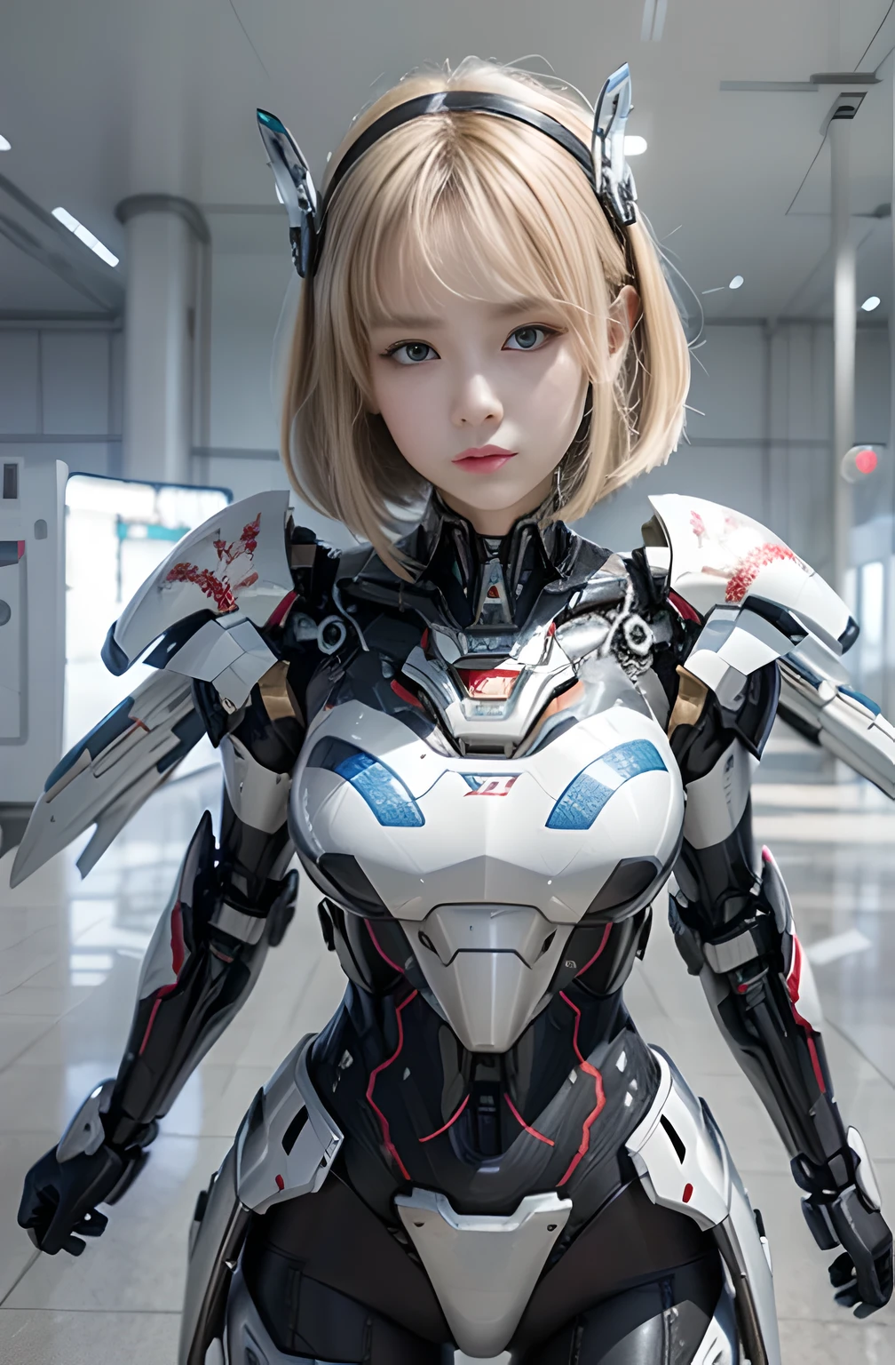 Mecha、masterpiece、highest quality、realistic:1.4、realistic texture、Detail up