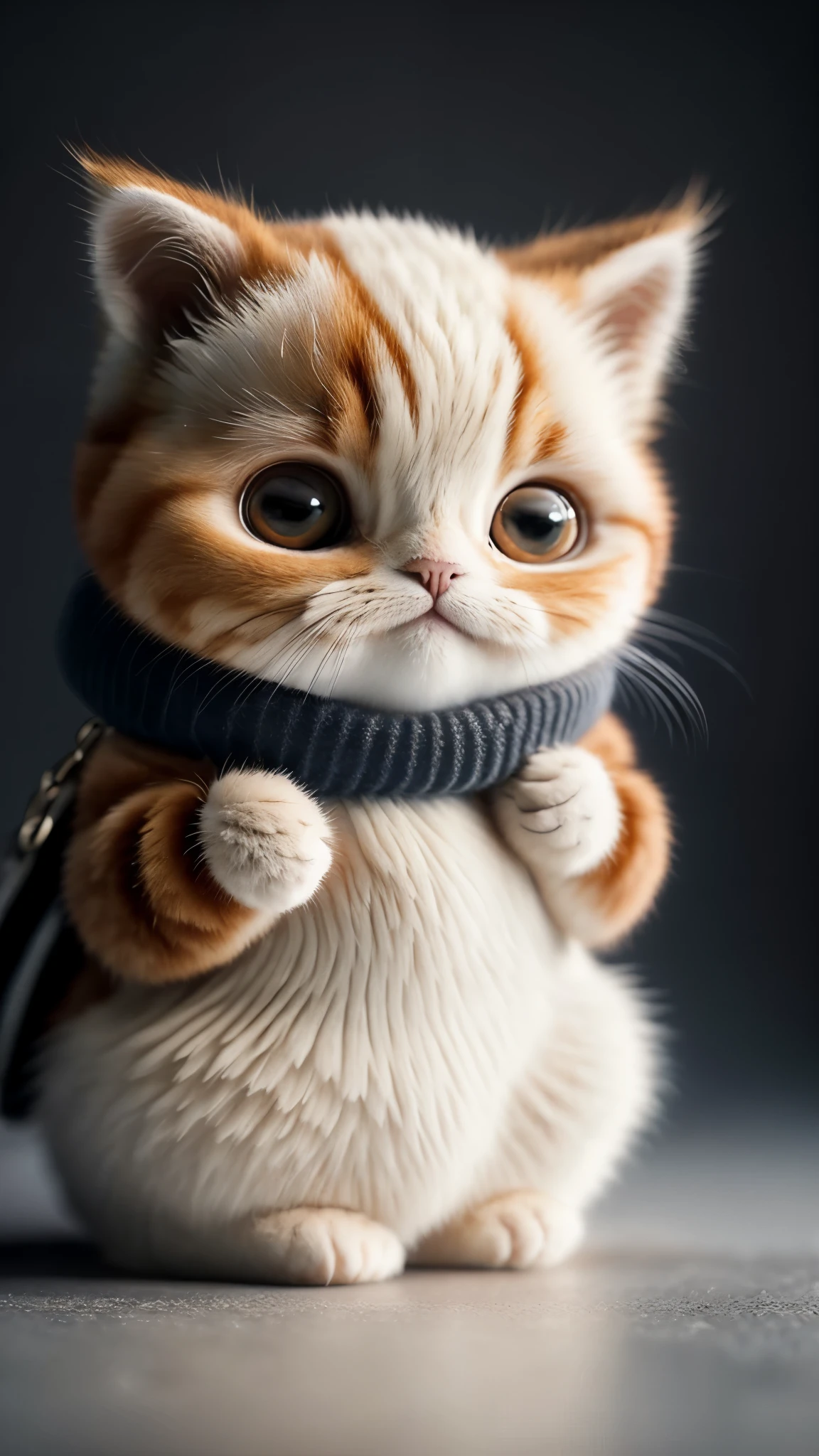 ((Puss in Boots)), ((big eyes)), ((ginger cat)), A look at the camera, no_humans, Depth of field, ((empty background)), ((whitebackground)), deep shadow, (A dark: 1.4), (8K, RAW photo, Best Quority, masterpiece: 1.2)