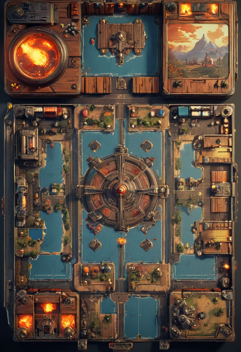 Retro Game, strategic gameplay,retro gaming community, (masterpiece, best quality, perfect composition, very aesthetic, absurdres, ultra-detailed, intricate details, Professional, official art, Representative work:1.3)