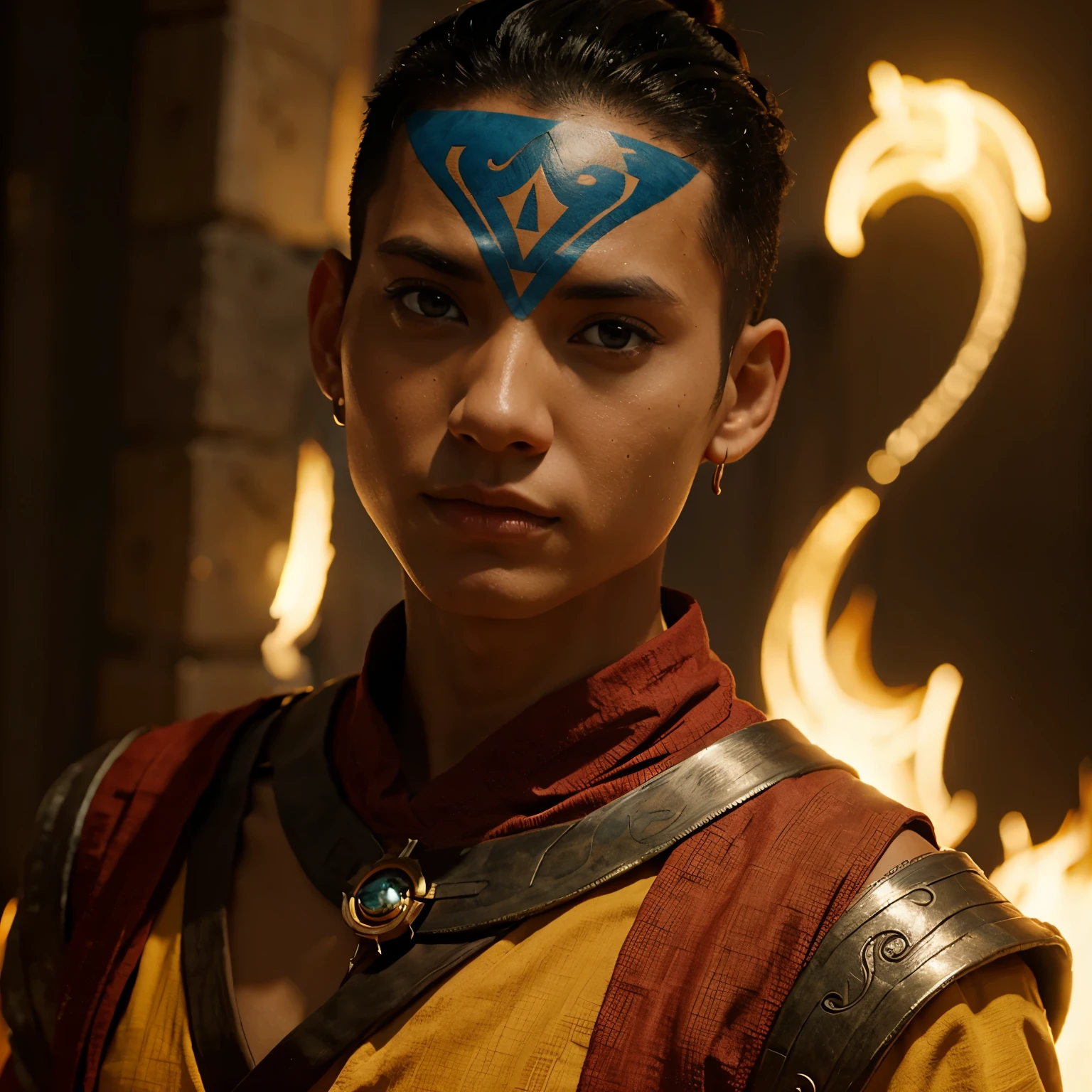 El avatar Aang en la vida real