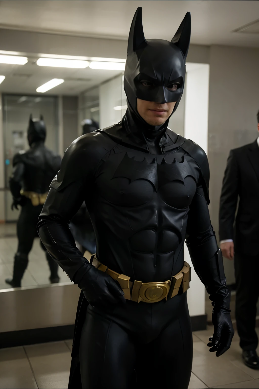 Messi with batman suit
