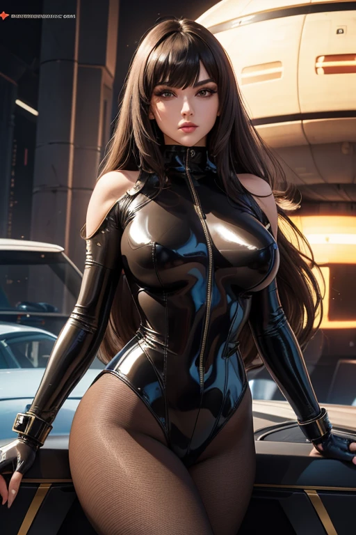 uma obra-prima, Melhor qualidade, woman wearing a militar camouflage LEOTARD,rabbit ears tiara,fake eyelashes,fleshy lips,looking to observer, little smile,tan pantyhose,SCENARIO florish florest background
