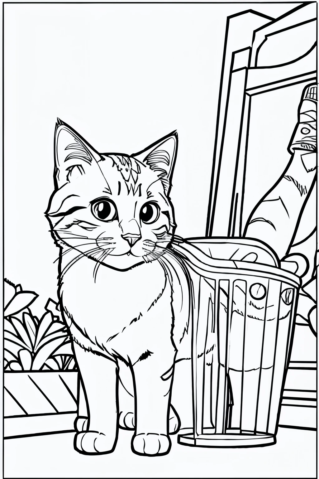COLORING PAGES ABOUT CATS