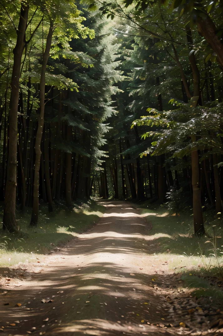 beautiful forest with animals
