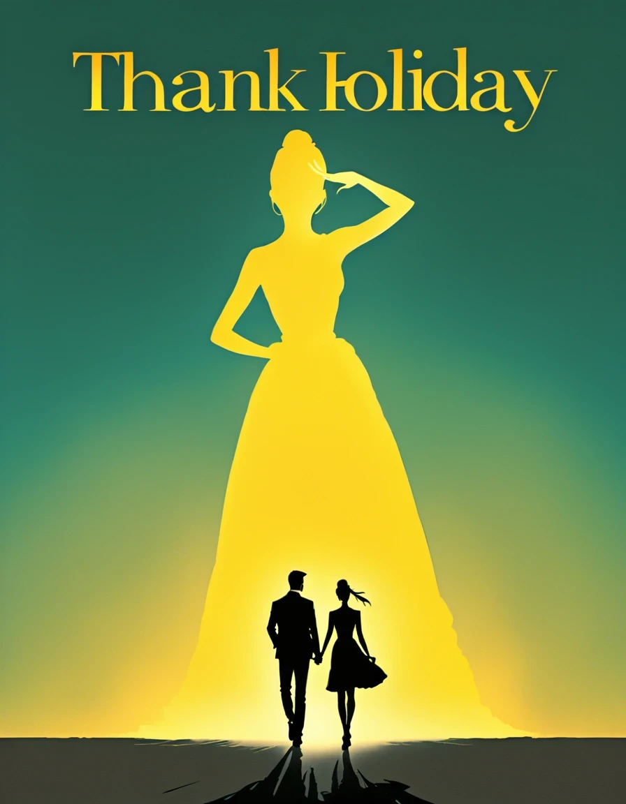 Cover &quot;thank&quot;，Movie &quot;Roman Holiday&quot;，gregory pike side，Audrey Hepburn，shadow cast on the ground，double exposure