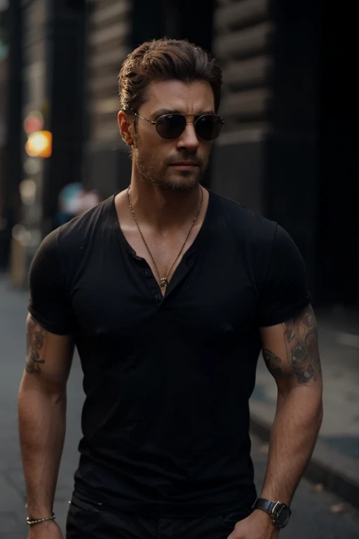 create characters with these characteristics always wearing sunglasses