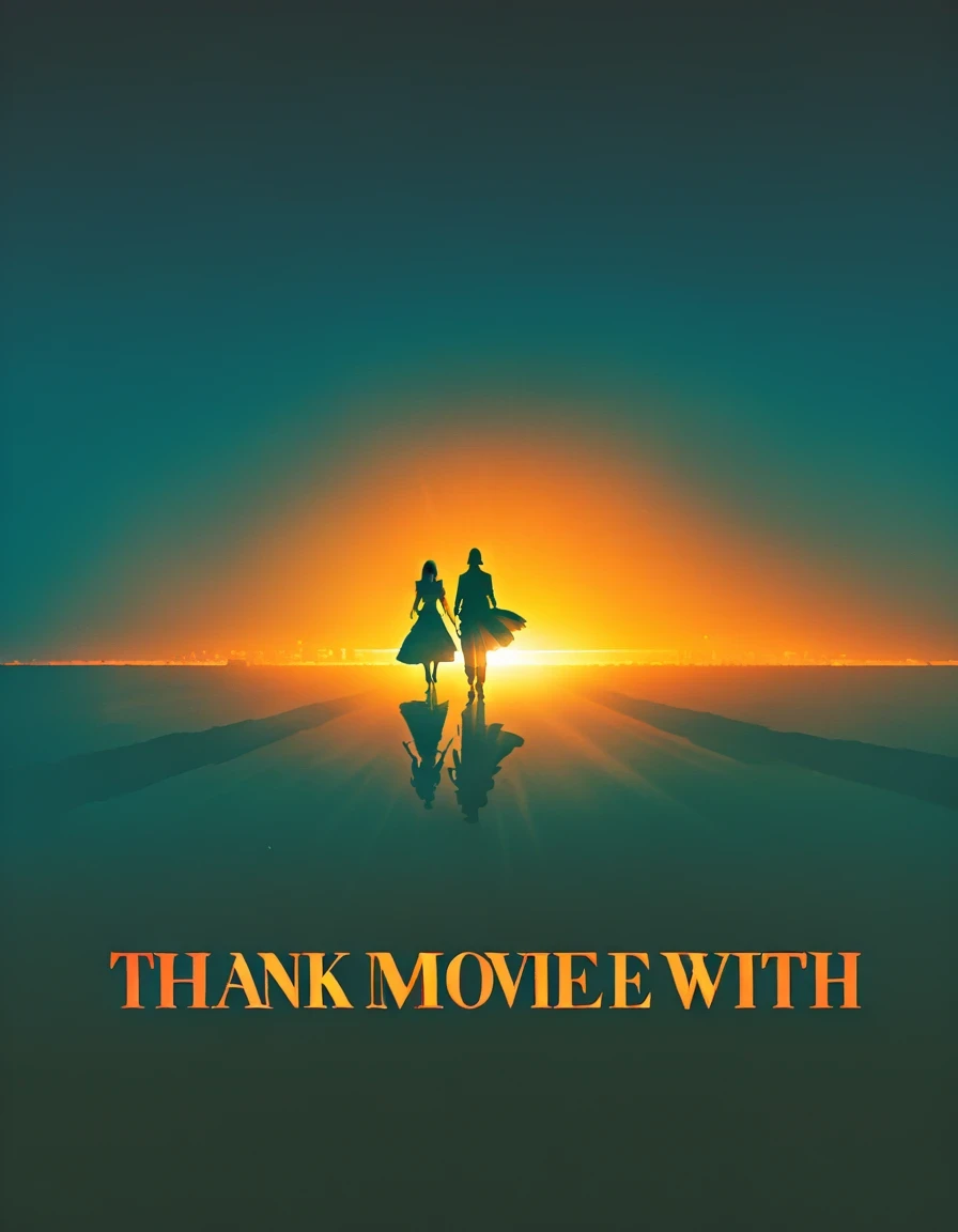 Cover &quot;thank&quot;，&quot;The movie Gone with the Wind&quot; main character&#39;s shadow is projected on the ground，double exposure