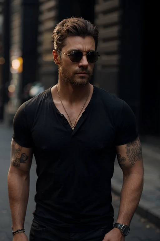 create characters with these characteristics always wearing sunglasses 