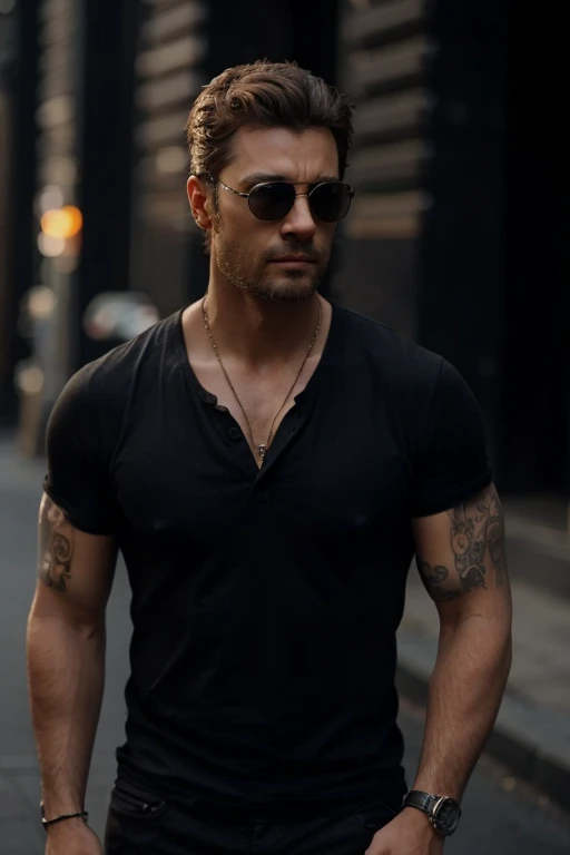create characters with these characteristics always wearing sunglasses 