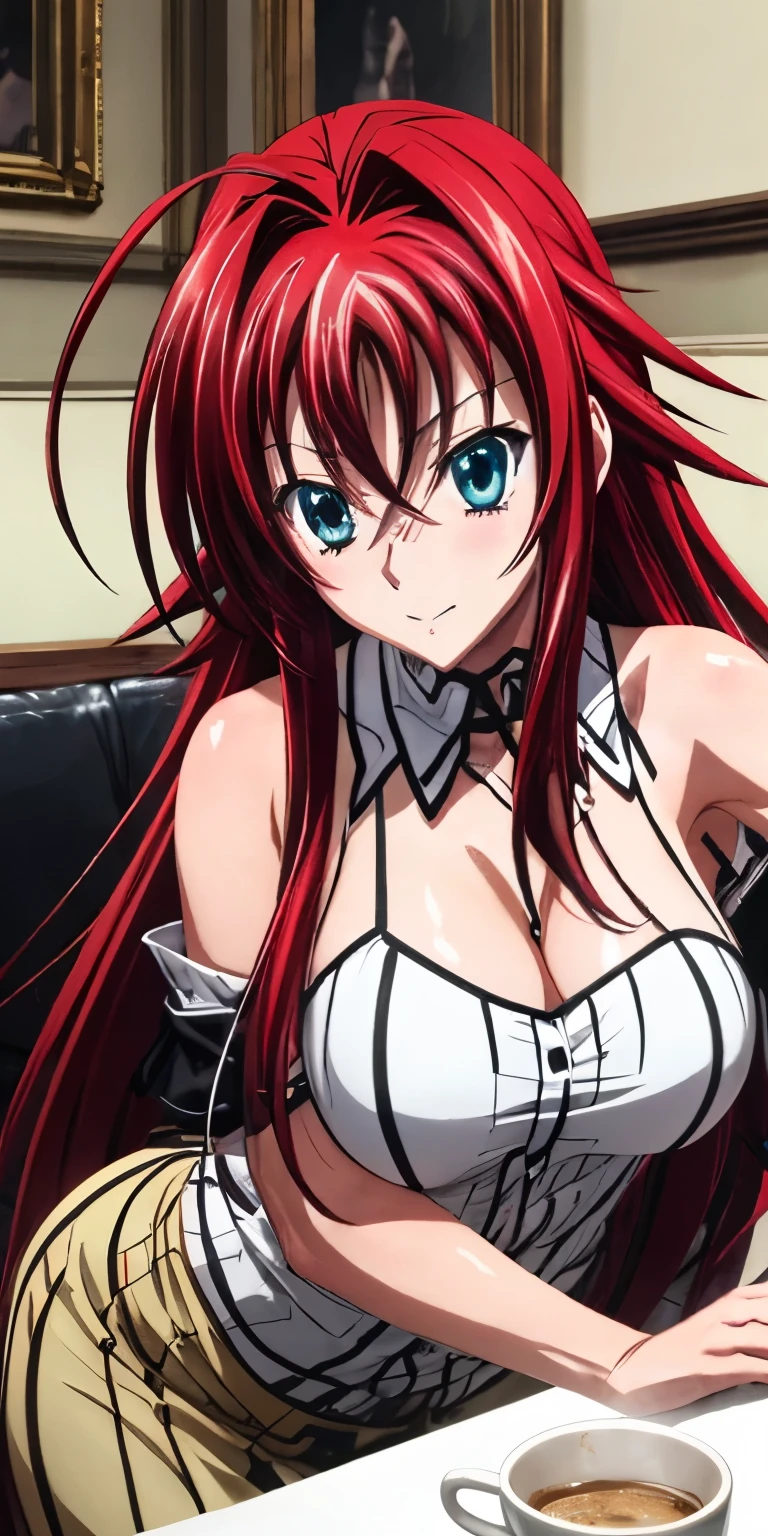 Rias Gremory, 14 year old girl, cabello negro, ojos cafes,